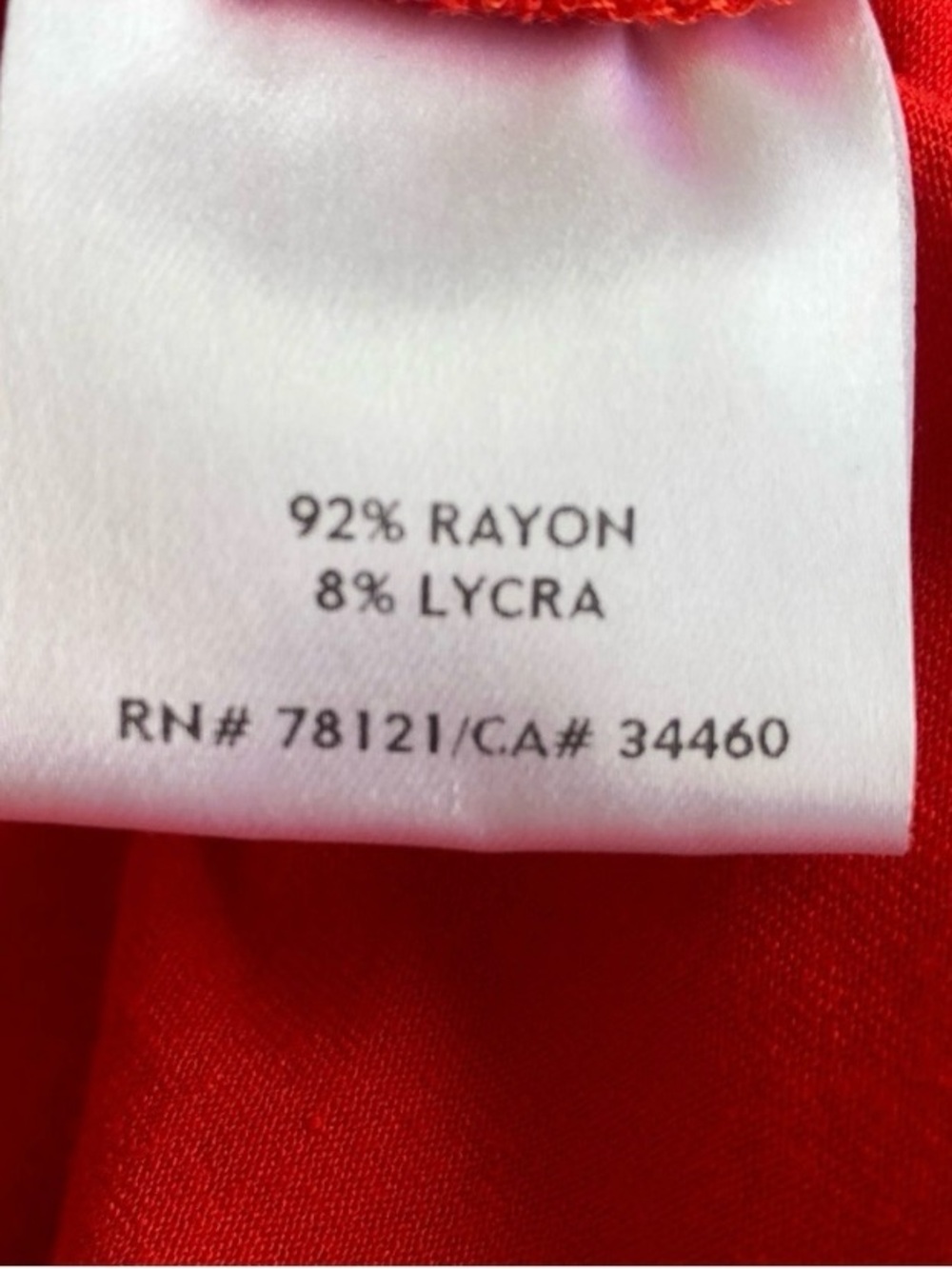Eileen Fisher Red-Orange Cowl Neck Sleeveless Knee Length Petite Jersey Dress - Picture 4 of 6